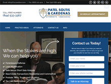 Tablet Screenshot of focusedlaw.com